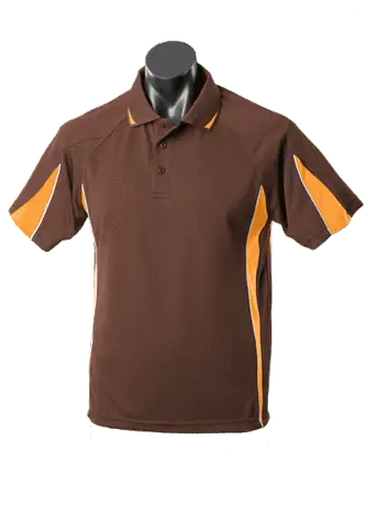 Aussie Pacific Eureka Kids Polo Shirt 3304 Casual Wear Aussie Pacific Chocolate/Gold/White 6